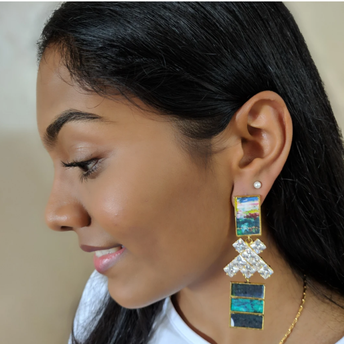 cubic zirconia earrings