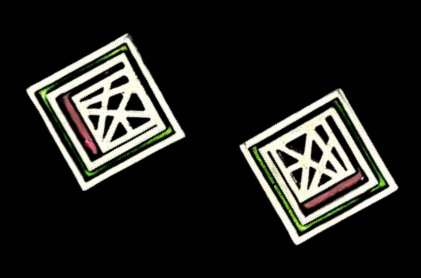 multicolour earrings