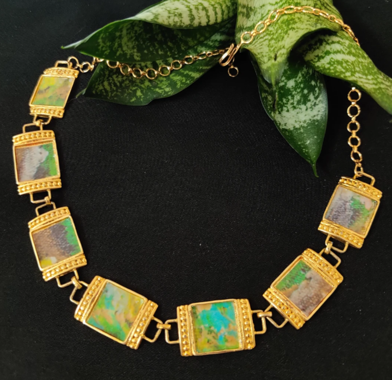 seagreen necklace