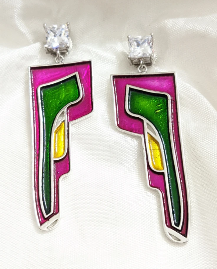 pink green yellow