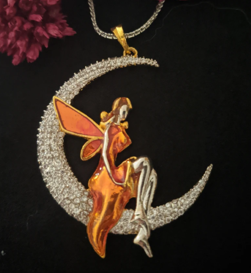 fairy on moon