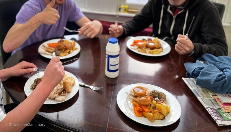 fellowship over a meal